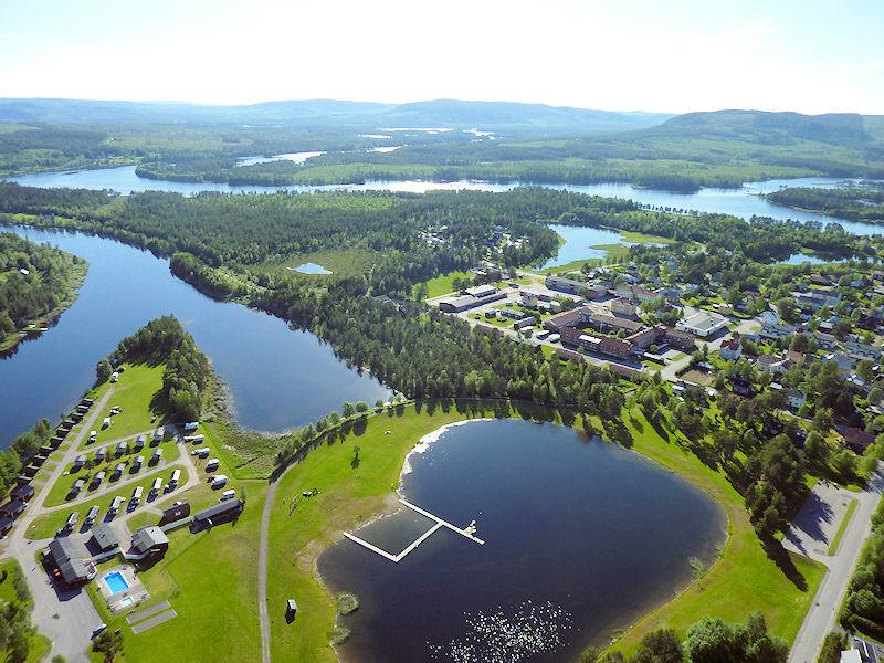 Wasserlandschaft schwedisch Lappland - verwunschene Wälder, verzauberte Seen und wildeste, unberührte Flüsse Galeriebild Spektakuläre Wintersportanlage "Nalovardo" in Lappland / Bereich Sorsele, zu verkaufen!