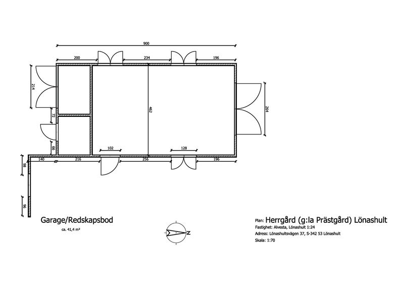 Grundrisse des Pastorates | Schweden Immobilien Online