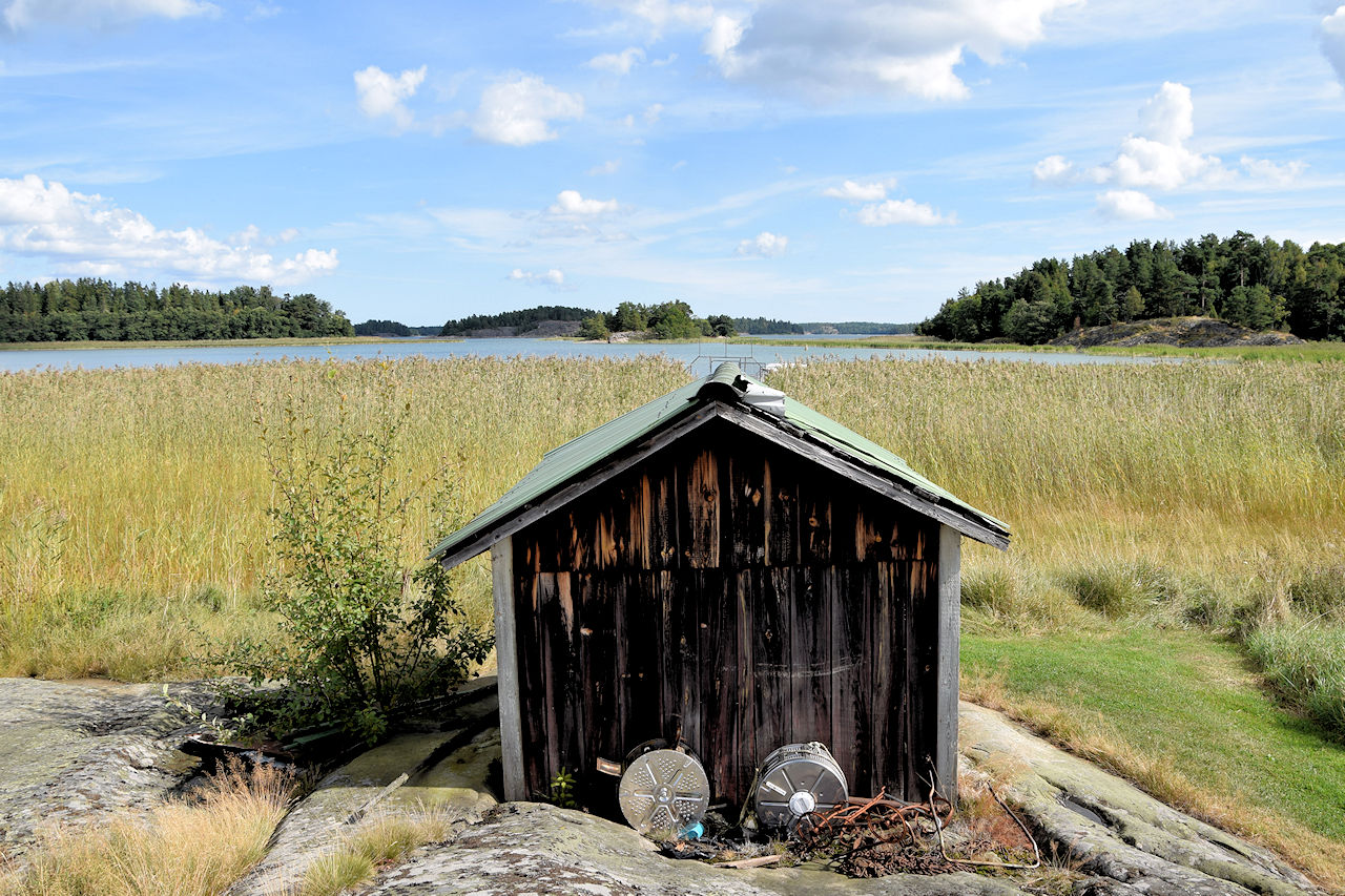 ....bis zum Bootshäuschen Galeriebild Paukenschlag am beeindruckendenn Schärengarten von St. Anna / Söderköping / Ostseeküstenlage, südlich von Stockholm
